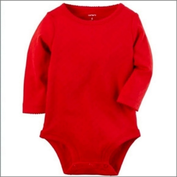 Carters Plaid Jumper with Red Die Cut Onesie Set - Picture 3 of 5